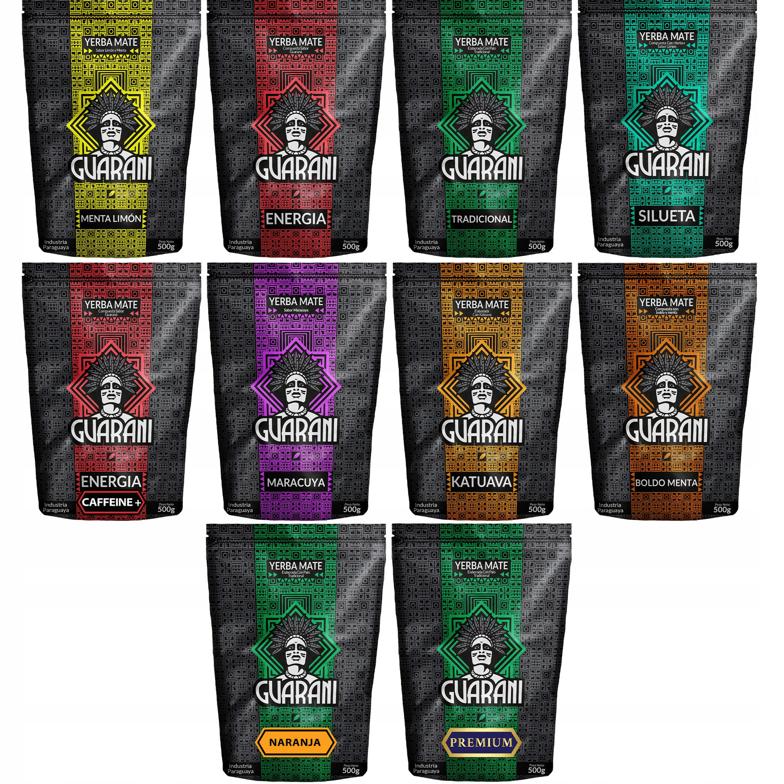 Sada Yerba Mate 5kg 10x500g Guarana Paraguayská