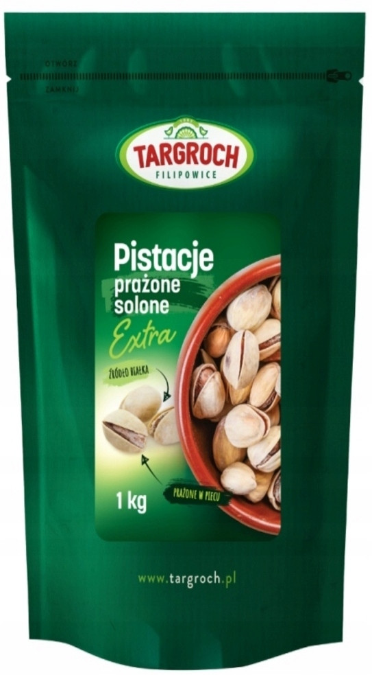Targroch Pistácie pražené-solené Extra 1000 g – zdravé potraviny, pistácie