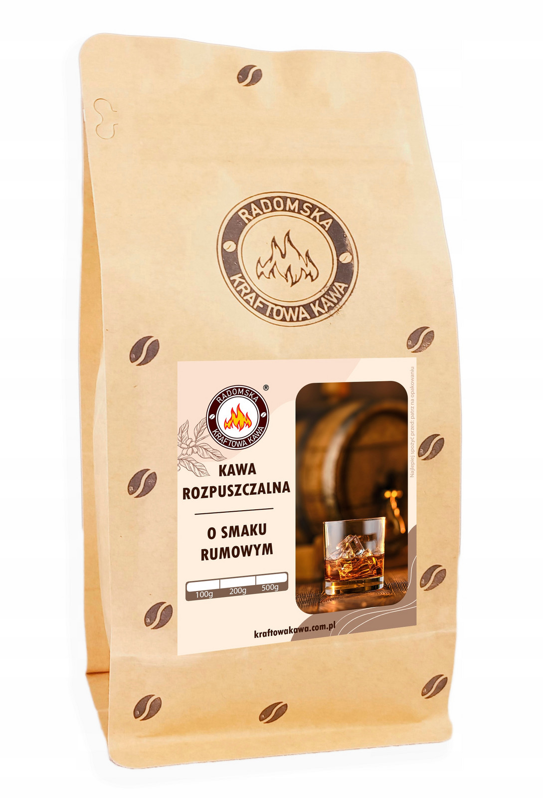 Káva rozpustná Rumová 500g