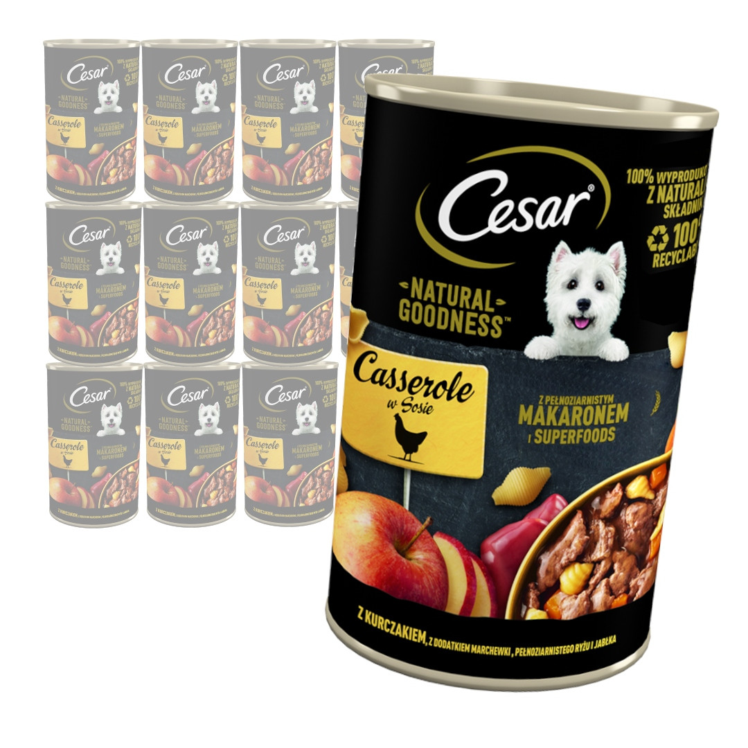 Cesar Vlhké Krmivo Pro Psa Kuře V Omáčce 12x400G