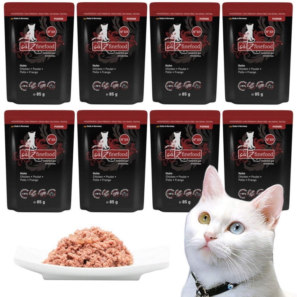 Mokré krmivo pro kočky drůbež kapsička 8 x 85 g