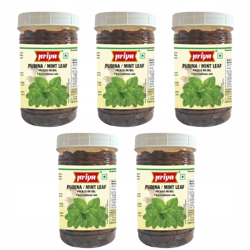 Priya mátový nálev bez česneku Pet Jar (svazek 5 x 300 g)