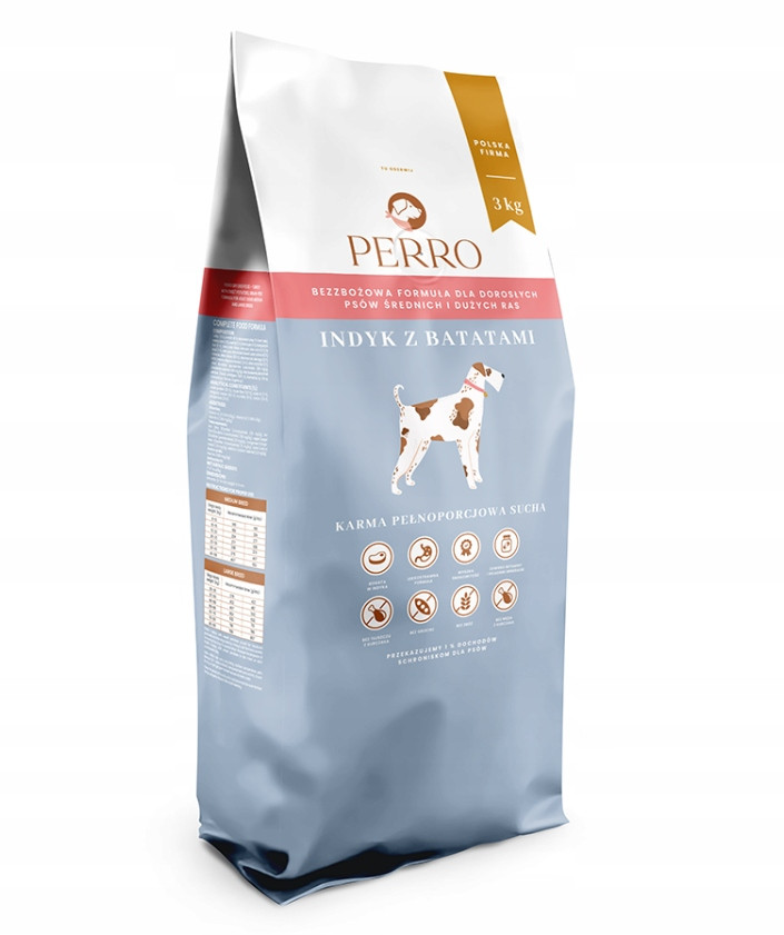 Perro Adult Indyk S Batáty 3 Kg