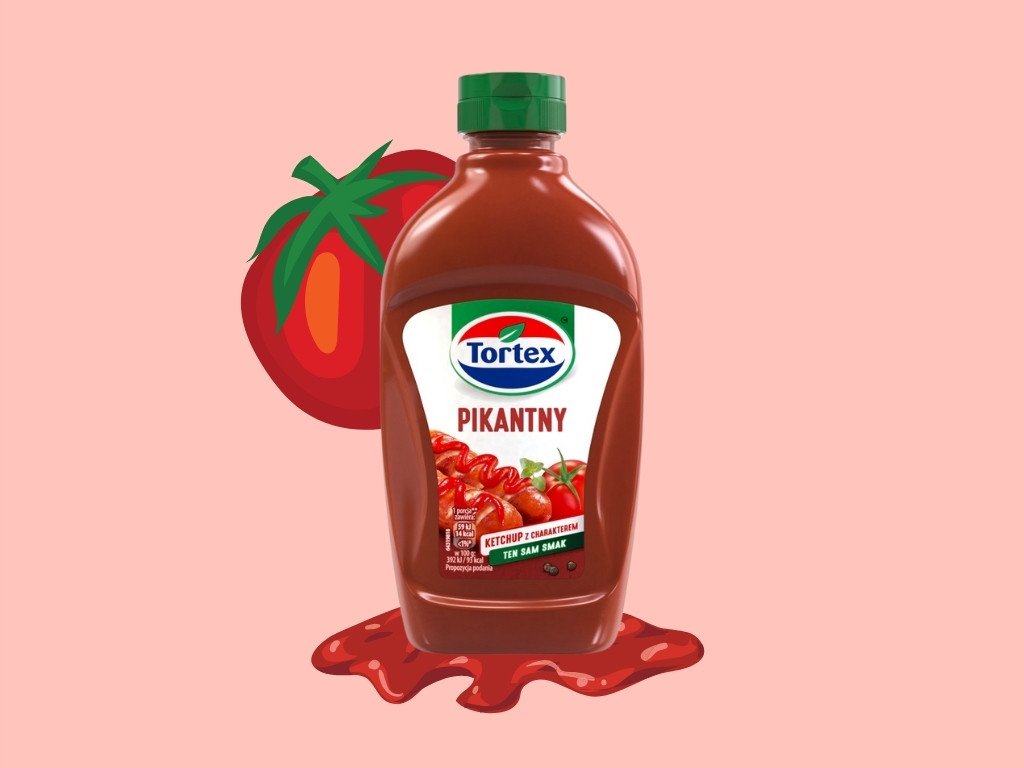 Tortex Kečup pikantní 12 x 470 ml