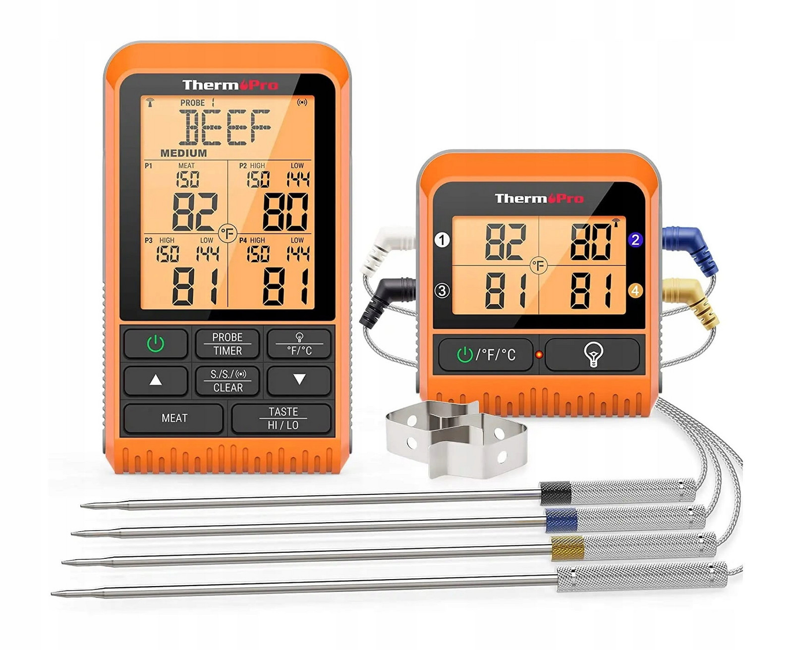 Bezdrátový teploměr Grill Udírna Trouba 4 Sondy ThermoPro TP-829