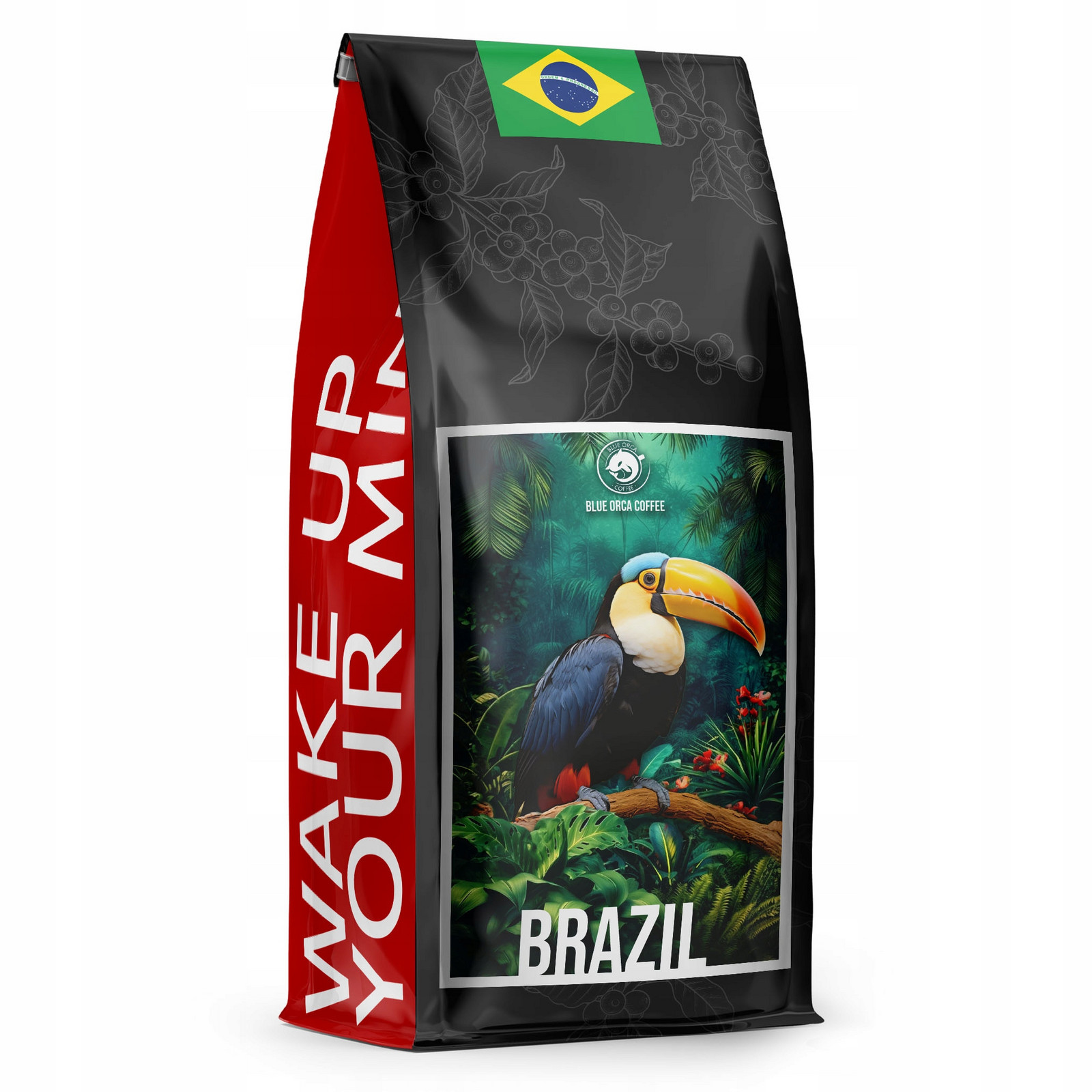 Káva zrnková 1kg Brazil 100% Arabica Čerstvě pražená Blue Orca Coffee