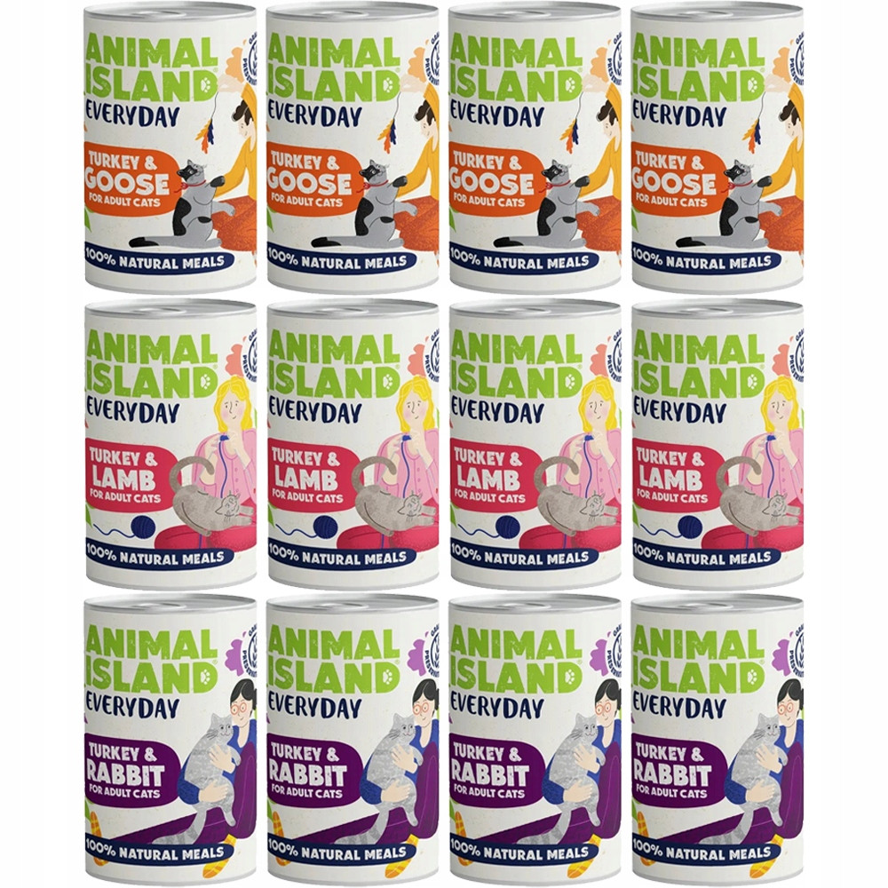 Animal Island Mix Chutí 12x400g mokré krmivo pro kočky