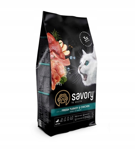 Savory, suché krmivo pro koťata ,krůta s kuřecím masem, 2kg
