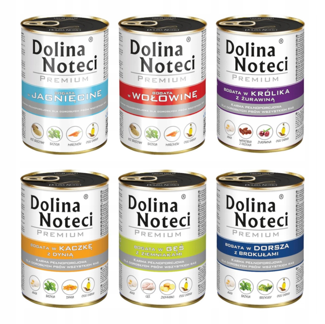 Dolina Noteci Premium Mix chutí 18x400g pro všechna plemena