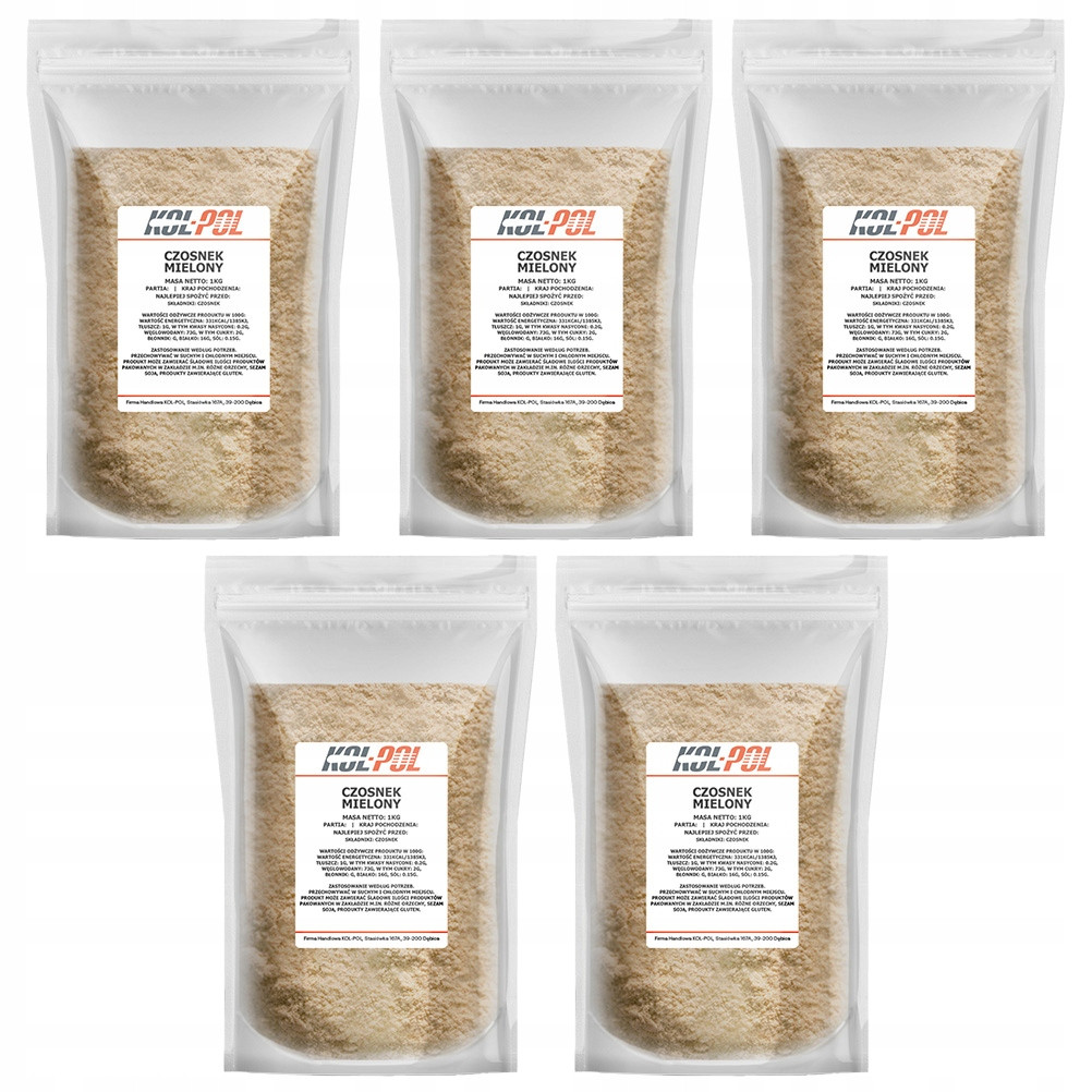 Čosnek Mielony 5kg Sušená aromatická kvalita