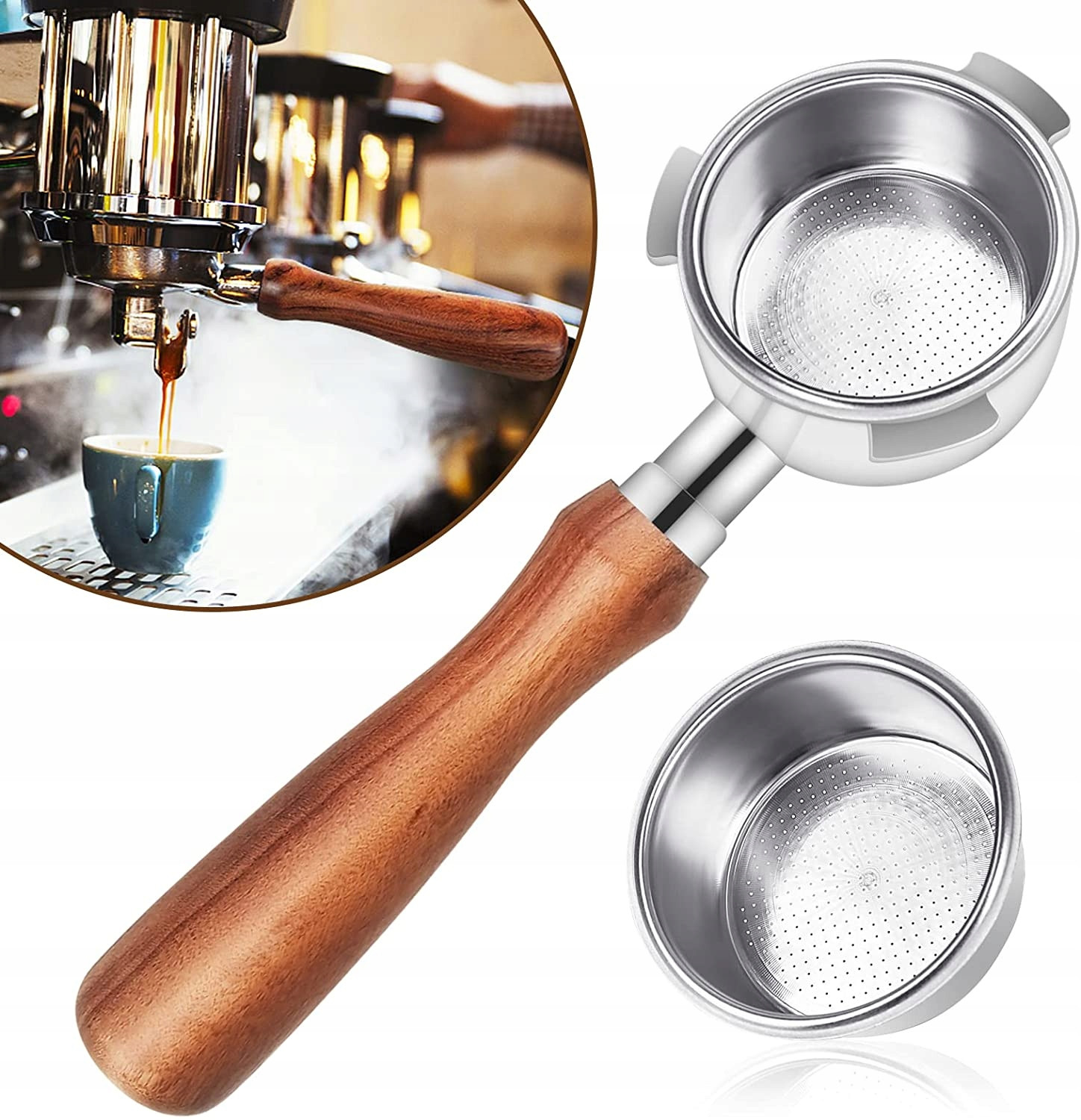 Espresso Portafilter Bez Dna 51MM Delonghi EC680/EC685 Nerez