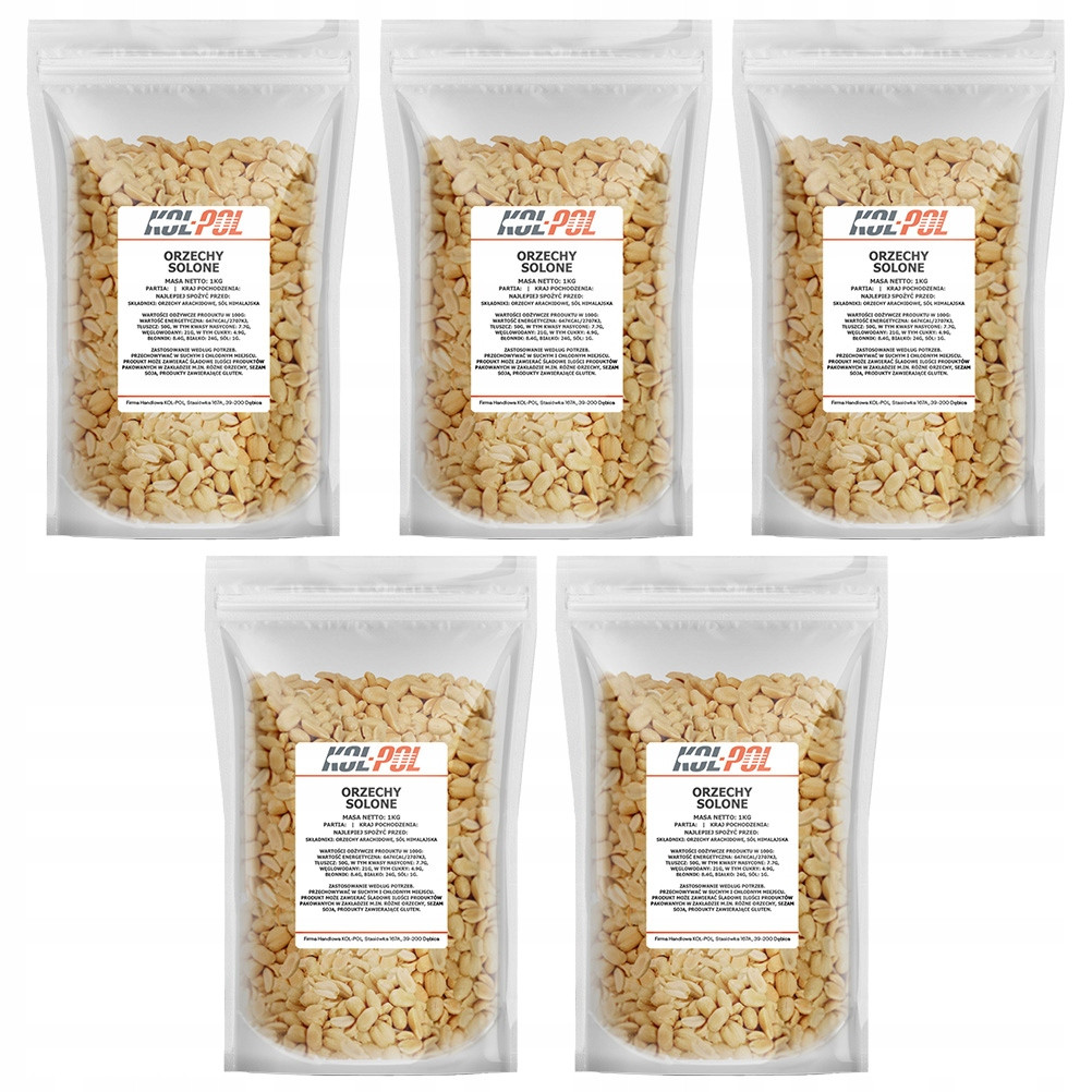 Solené Arašídy 5kg Arašídové pražené