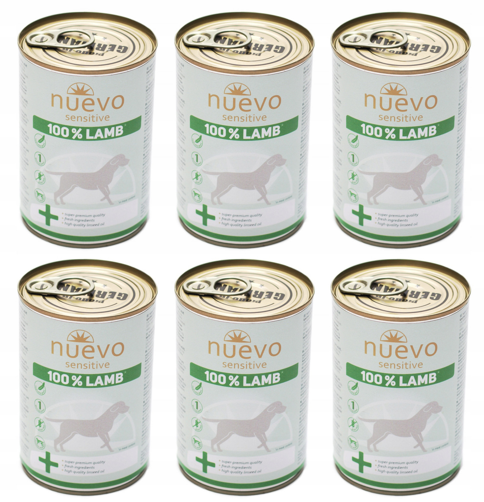 Nuevo Sensitive Lamb 100% 6x400g jehněčí