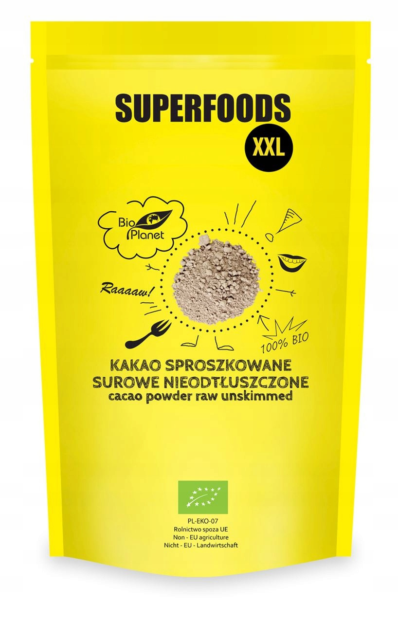Surové Práškové Kakao Neodtučněné Bio 400 g Bio Planet