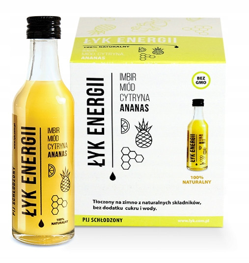 Nápoj Polyk Energie zázvor-med-citron-ananas 9 ks x 50 ml