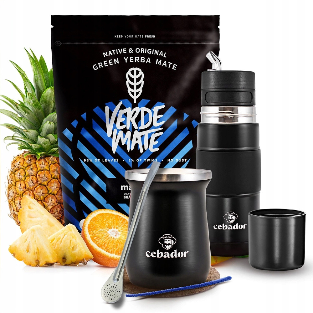 Sada Yerba Mate Verde Mate Más Iq Yerbomos X a TermoMatePRO 500g 0,5kg