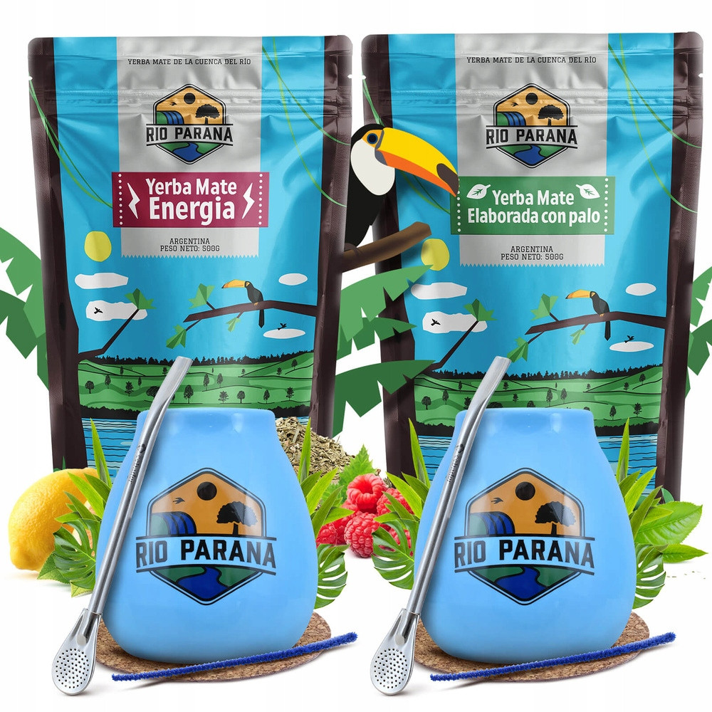 Yerba Mate Rio Parana Elaborada Energie tykev bombilla 500g 1kg