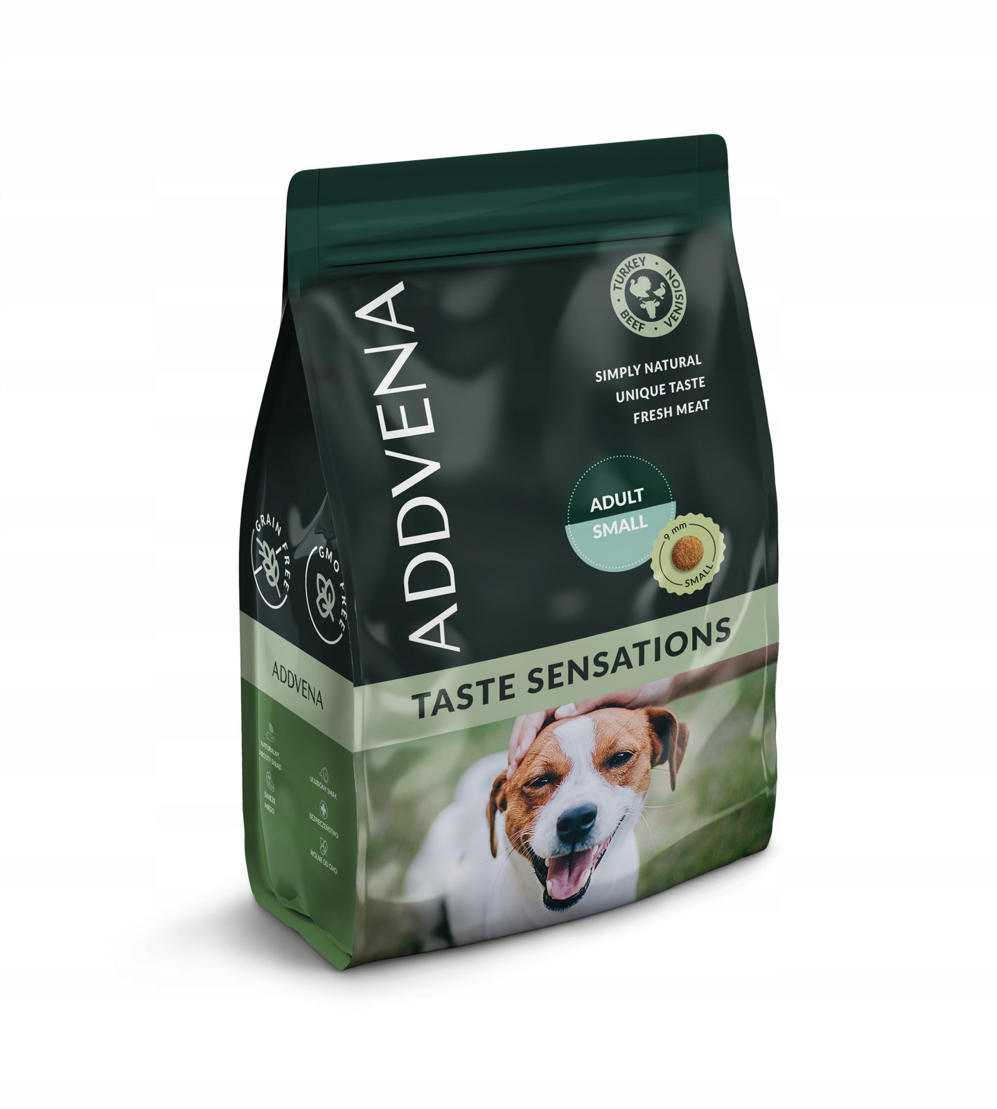 Addvena Taste Sensations Adult Small 2,5kg krmivo pro psy bez obilovin