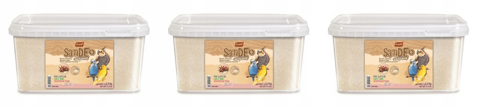 Vitapol Ptačí písek s anýzem 3x5,4kg (3l)