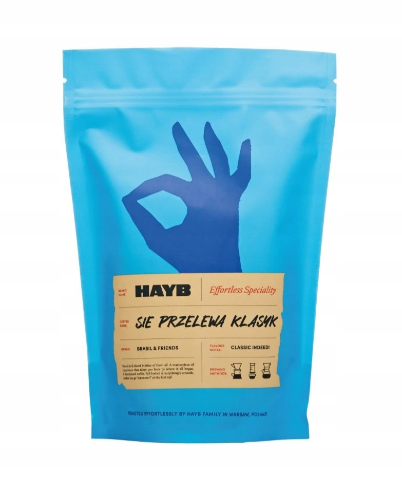 Káva zrnková Hayb Se Přelévá Klasika Blend 1kg