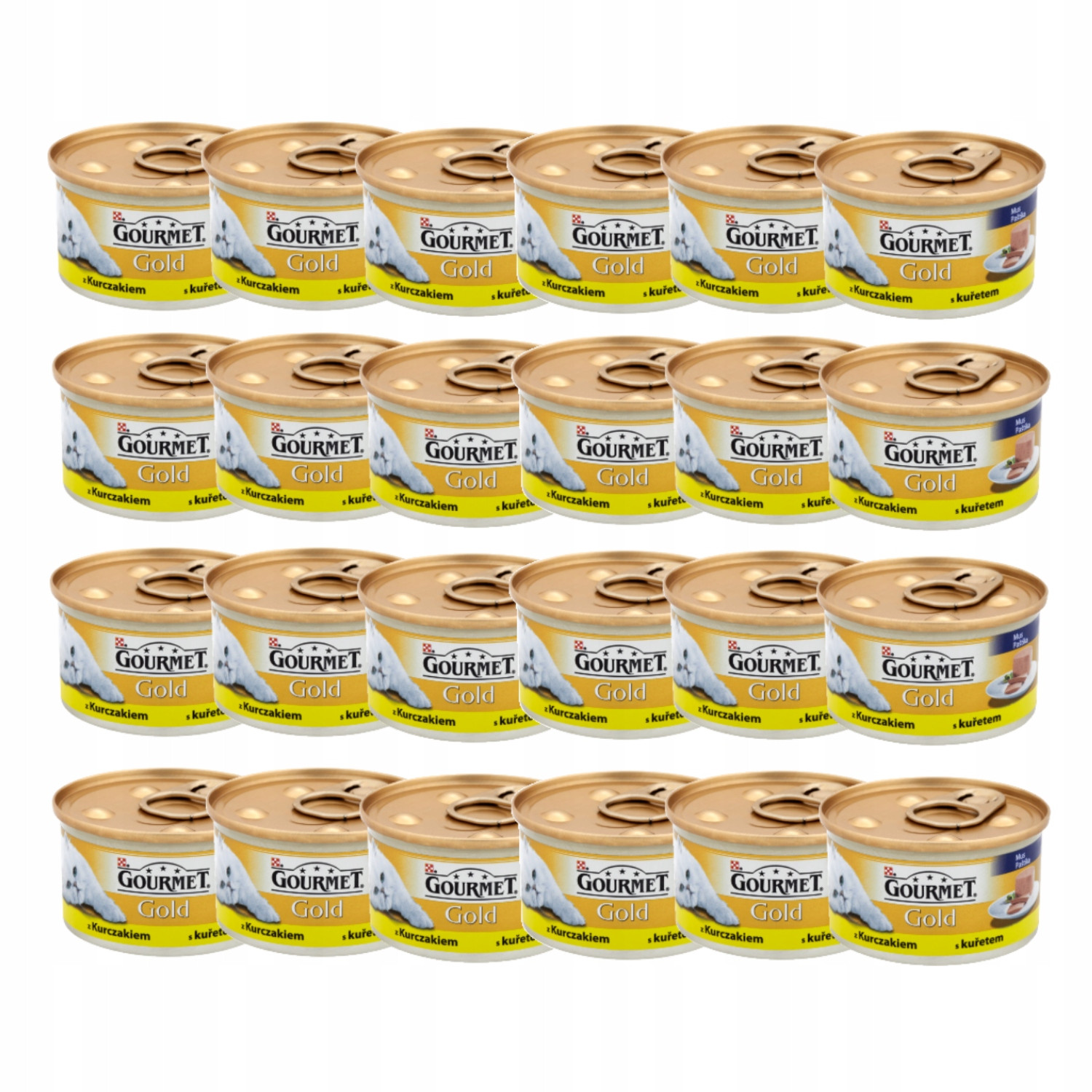 Mokré krmivo pro kočky s kuřecí pěnou Gourmet Gold Chicken Mousse 24x85 g