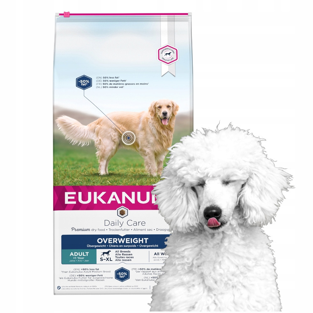 Eukanuba Daily Care Overweight suché krmivo pro psy s nadváhou 12 kg
