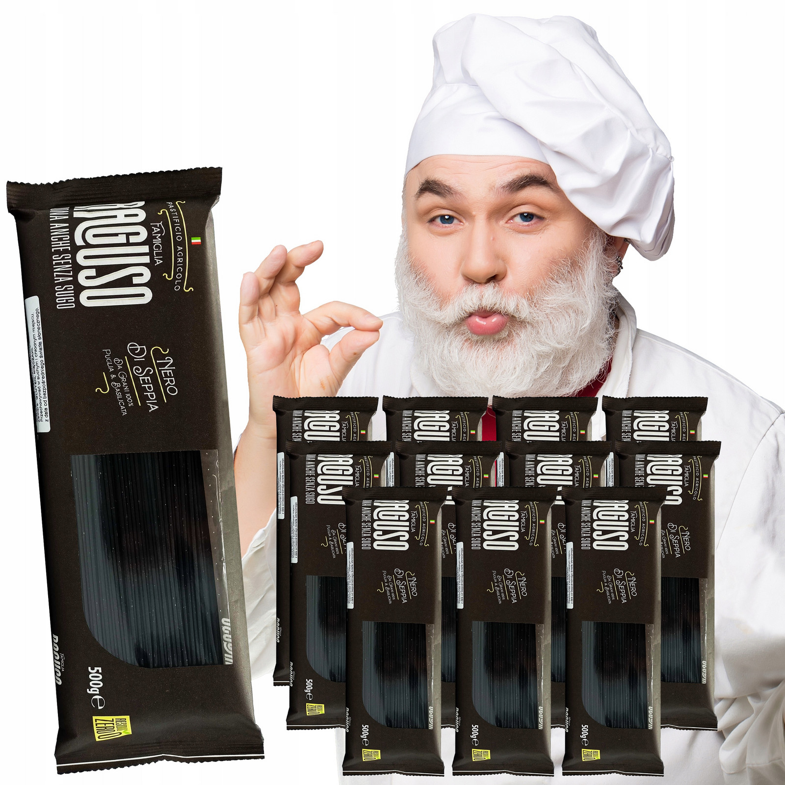 Těstoviny Spaghetti Nero DI Sepia 12X500g