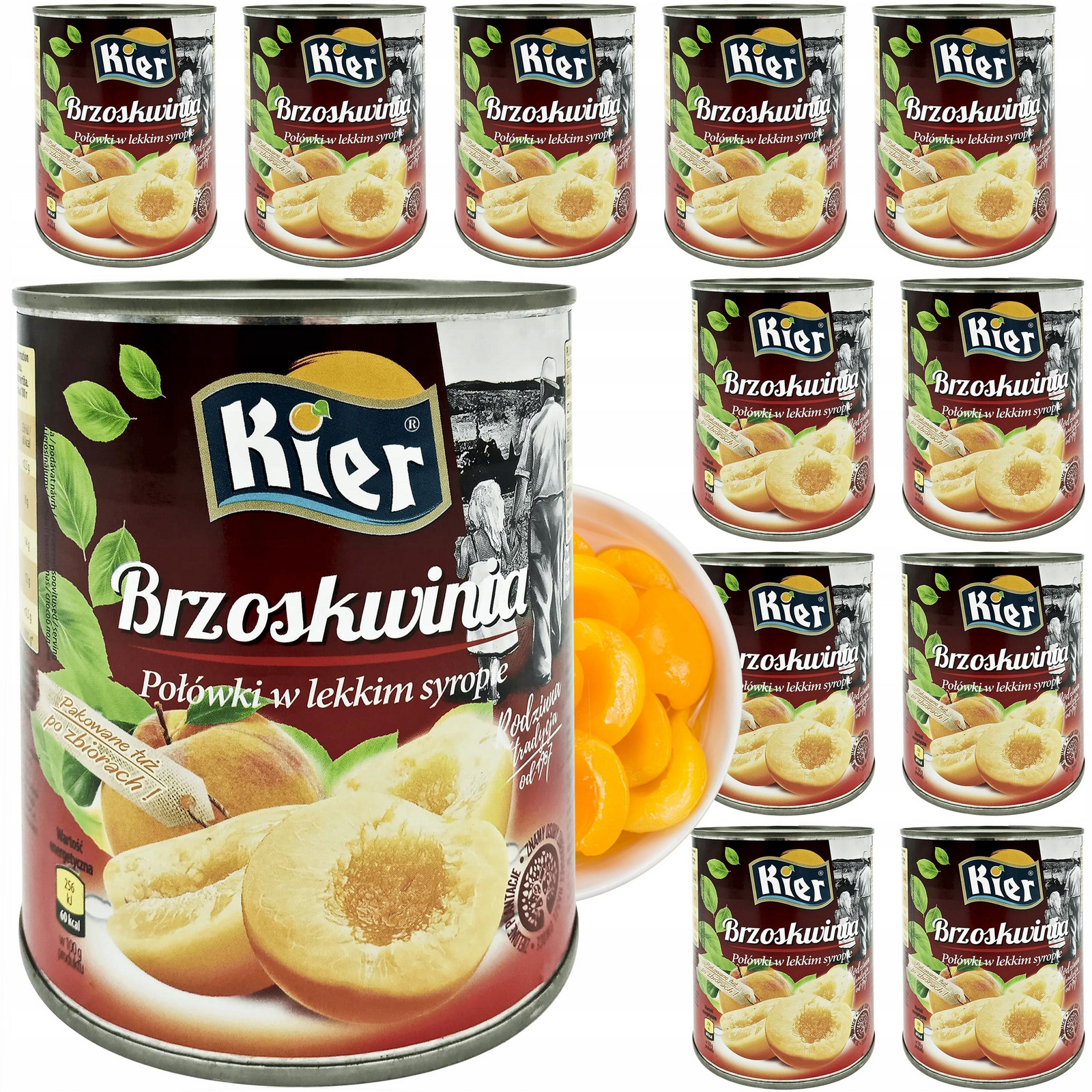Broskve Půlky V Lehkém Sirupu 12X820G