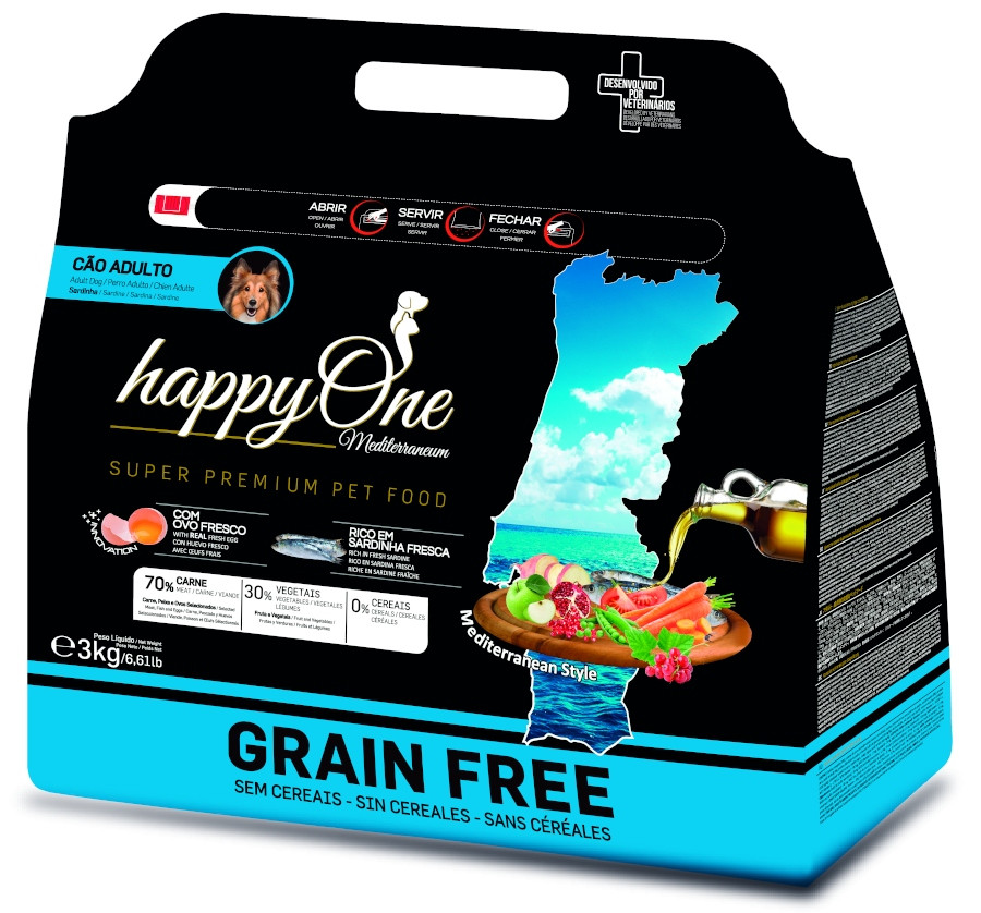 HappyOne Grain-Free Mediterraneum sardinka 3kg