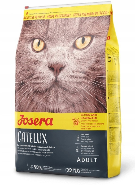 Josera Catelux Odšťavňovač z kachny Brambory 10 kg