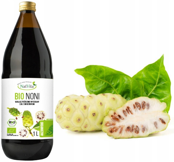 Noni Bio Šťáva Organický Extrakt 1000ml NatVita Přímo Vylisovaný