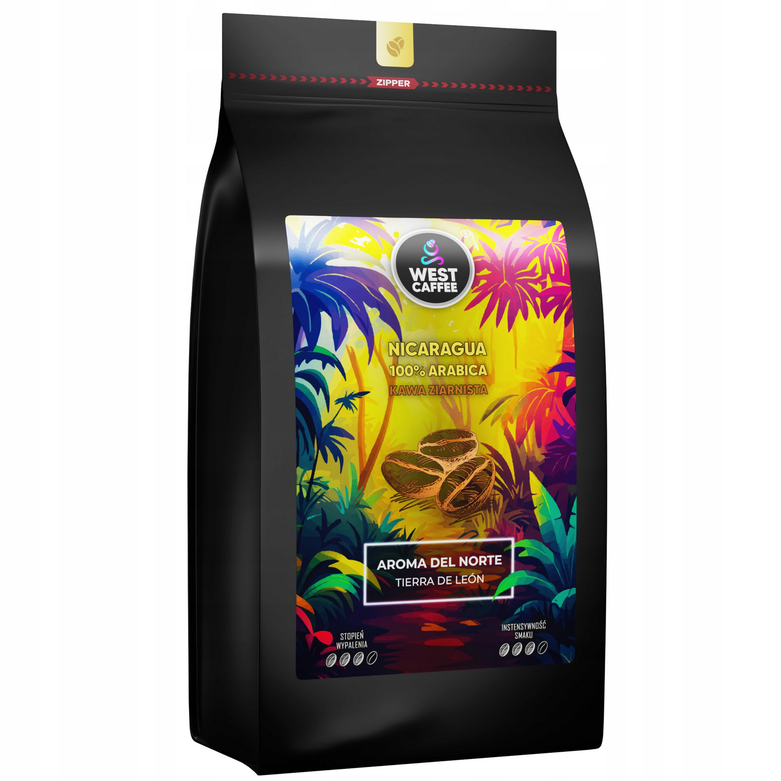 Káva zrnková Nikaragua Aroma del Norte 1kg Čerstvě pražená 100% Arabica
