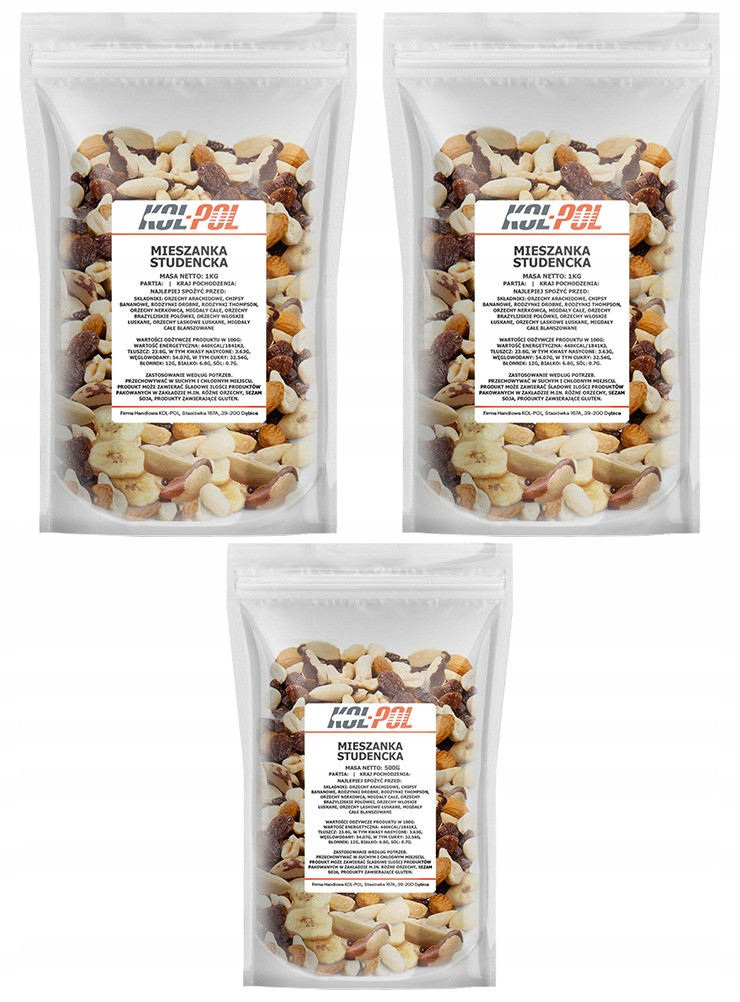 Studencka 2,5kg Ořechy bakalie mix