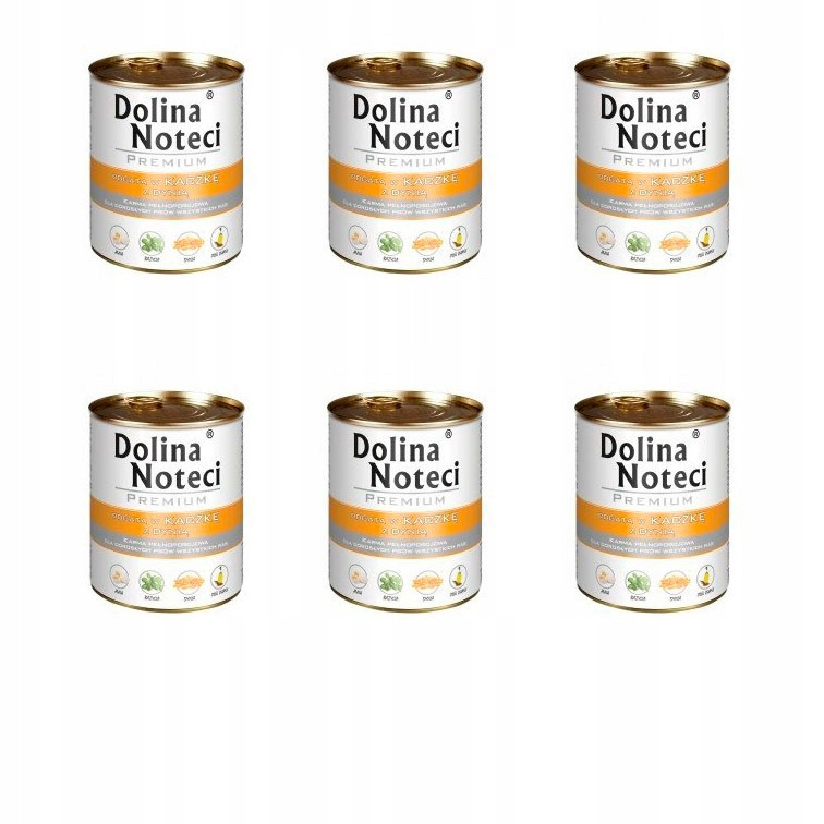 Krmivo mokré Dolina Noteci Kachna s dýní 800g 6 ks