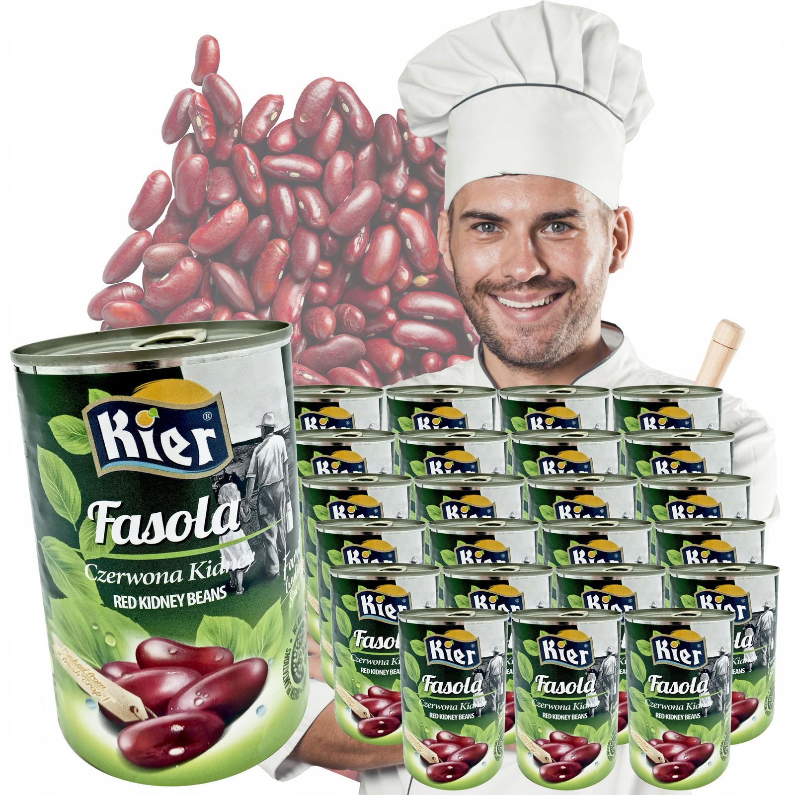 Fazole Červené Kidney 24X400G Plechovka Fazole