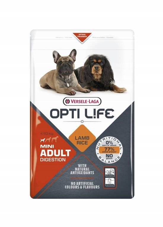 krmivo krmivo Versele-laga Opti Life Adult Digestion Mini 2,5 kg