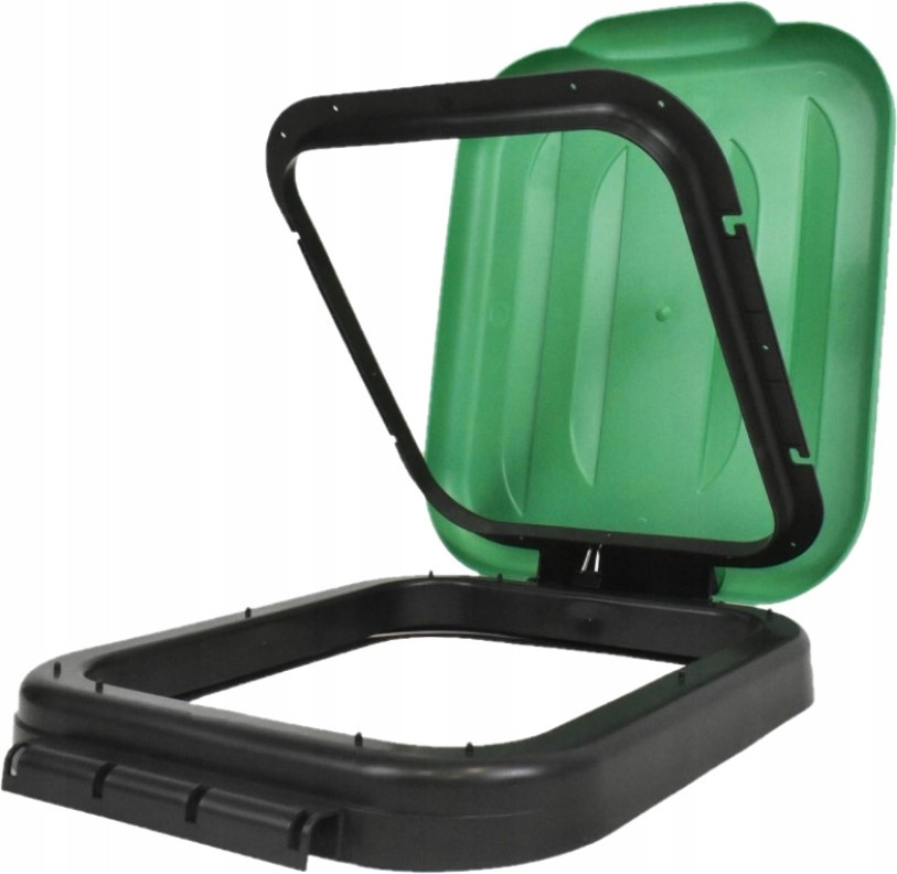 Víko Koše Na Tříděný Odpad Zelené Víko Na Koš 120 L Stojan
