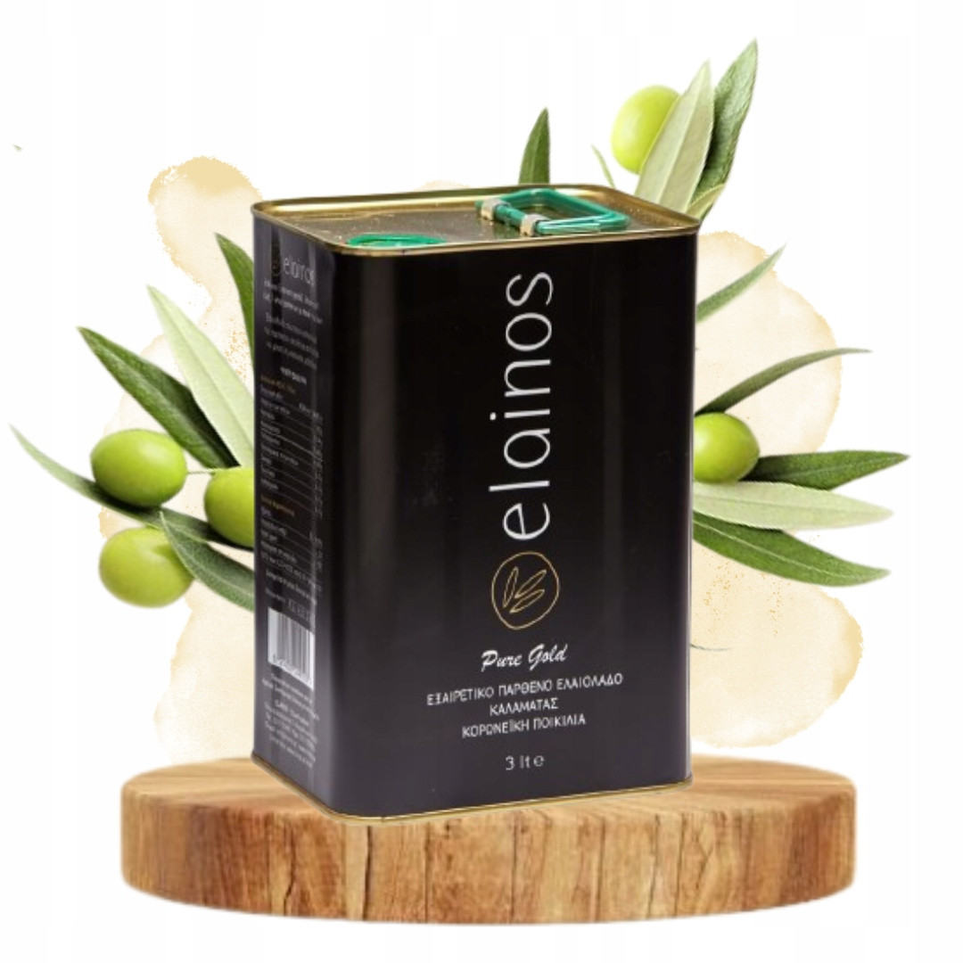 Elainos Olivový olej 3L Extra Virgin Řecká Kyselost 0,2 Nejčerstvější!