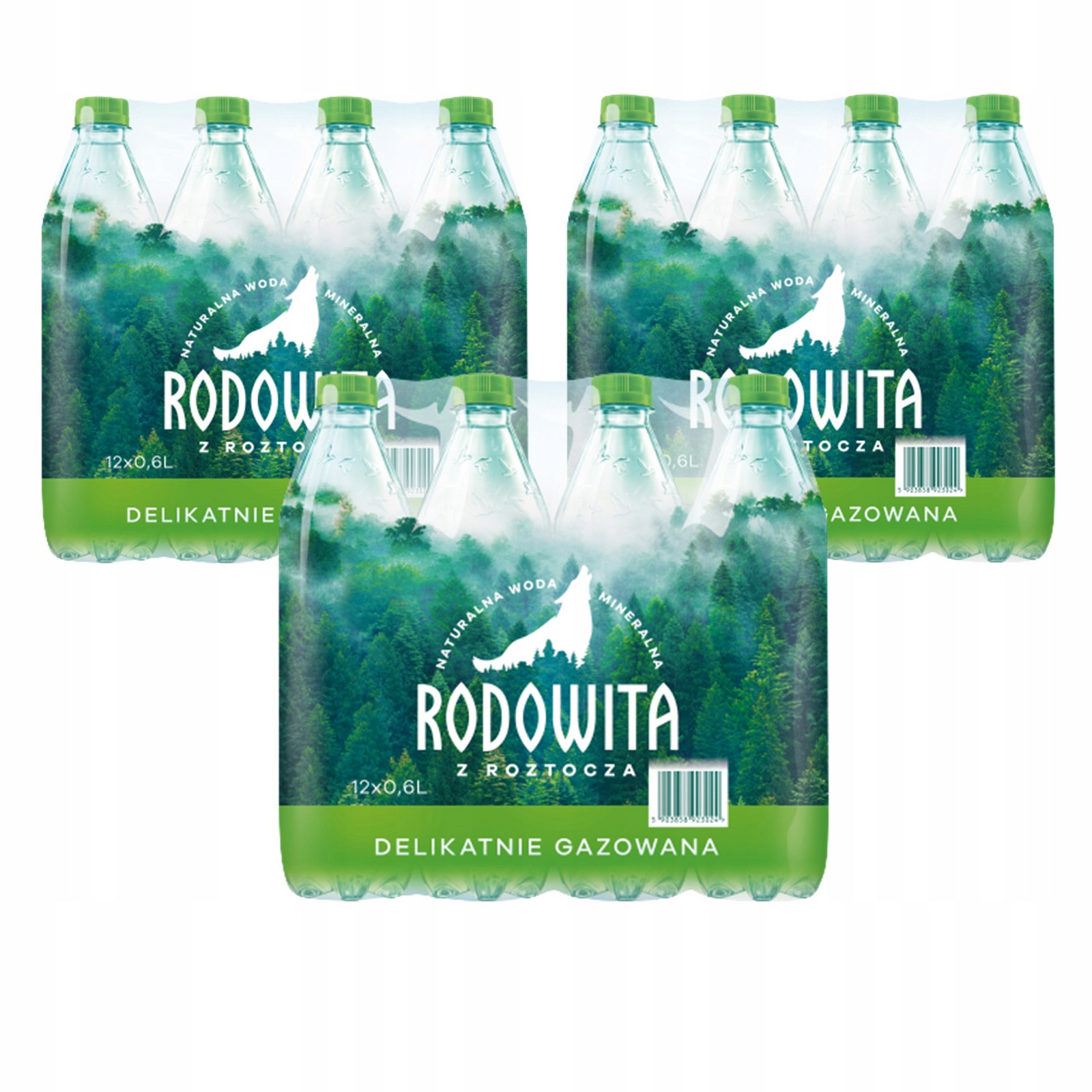 Voda Rodowita jemně perlivá 48x 0,6 l