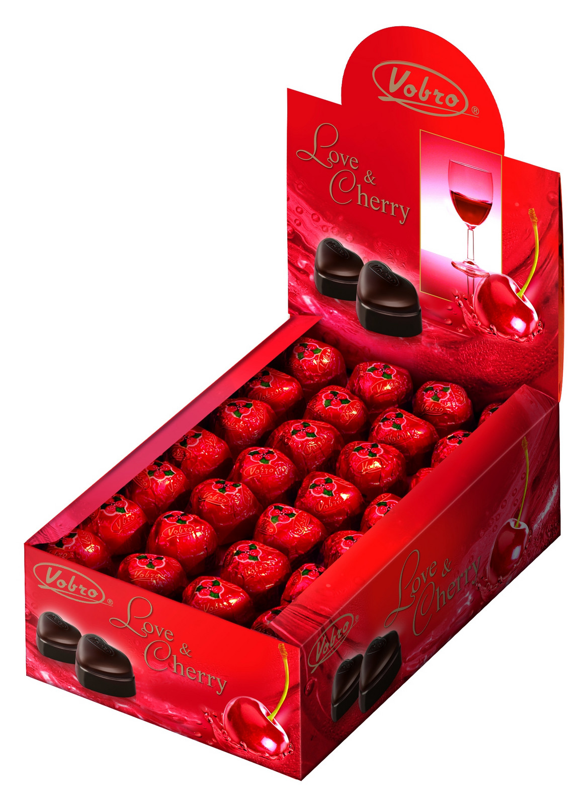 Višeň v čokoládě v alkoholu Love & Cherry Vobro 1,5 kg
