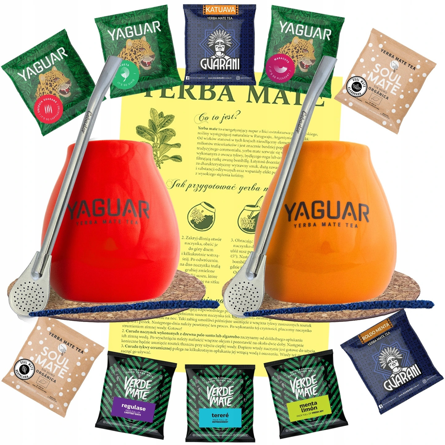 Yerba Mate 500g Tykva x2 Bombilla 10x50g