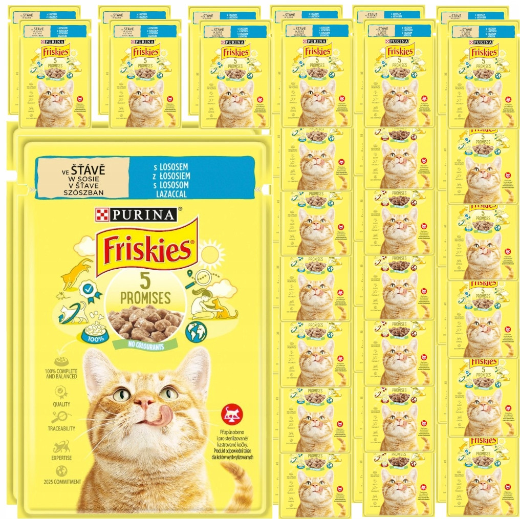 Purina Friskies Losos V Sosie Pro Kočky 48x85g