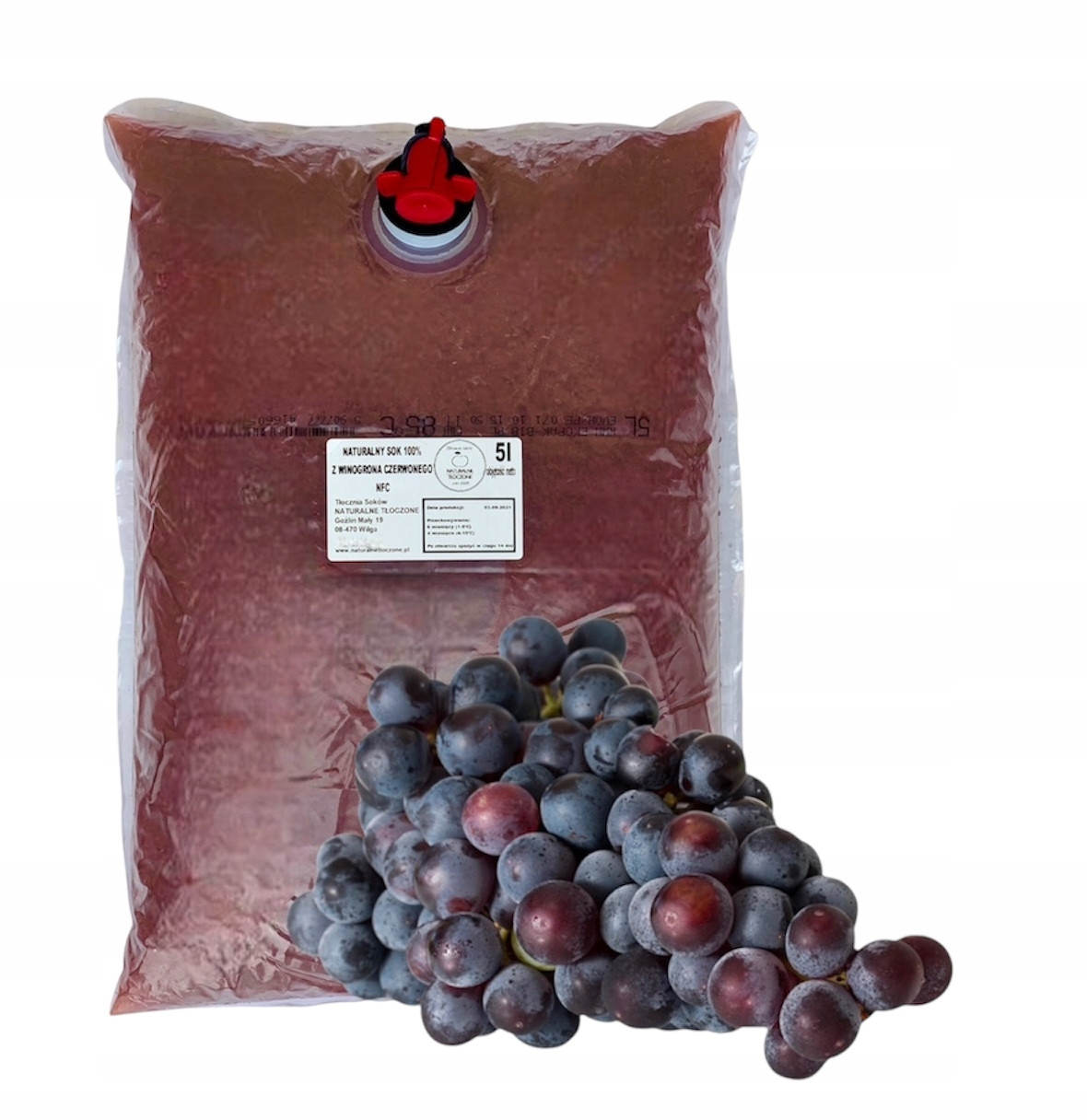 Šťáva z Hroznové Víno 100% 5l (lisovaná, Nfc)