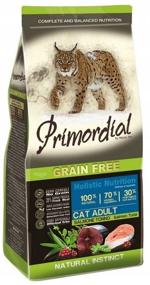 Dospělý losos a tuňák bez obilovin Primordial Cat 6kg