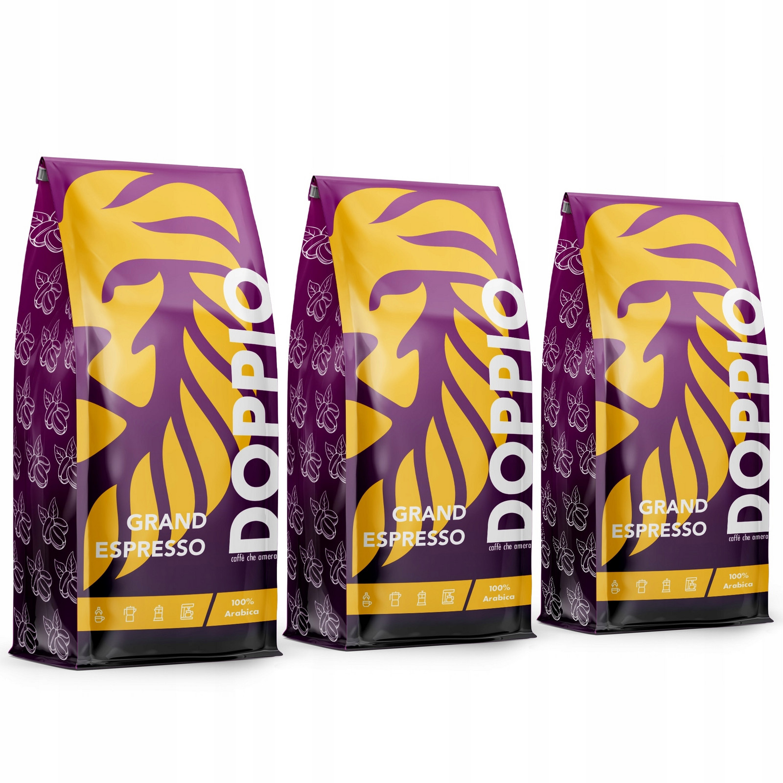 Káva Zrnková Do Kávovaru Doppio Grand Espresso 3kg-100% Arabica-blue Orca