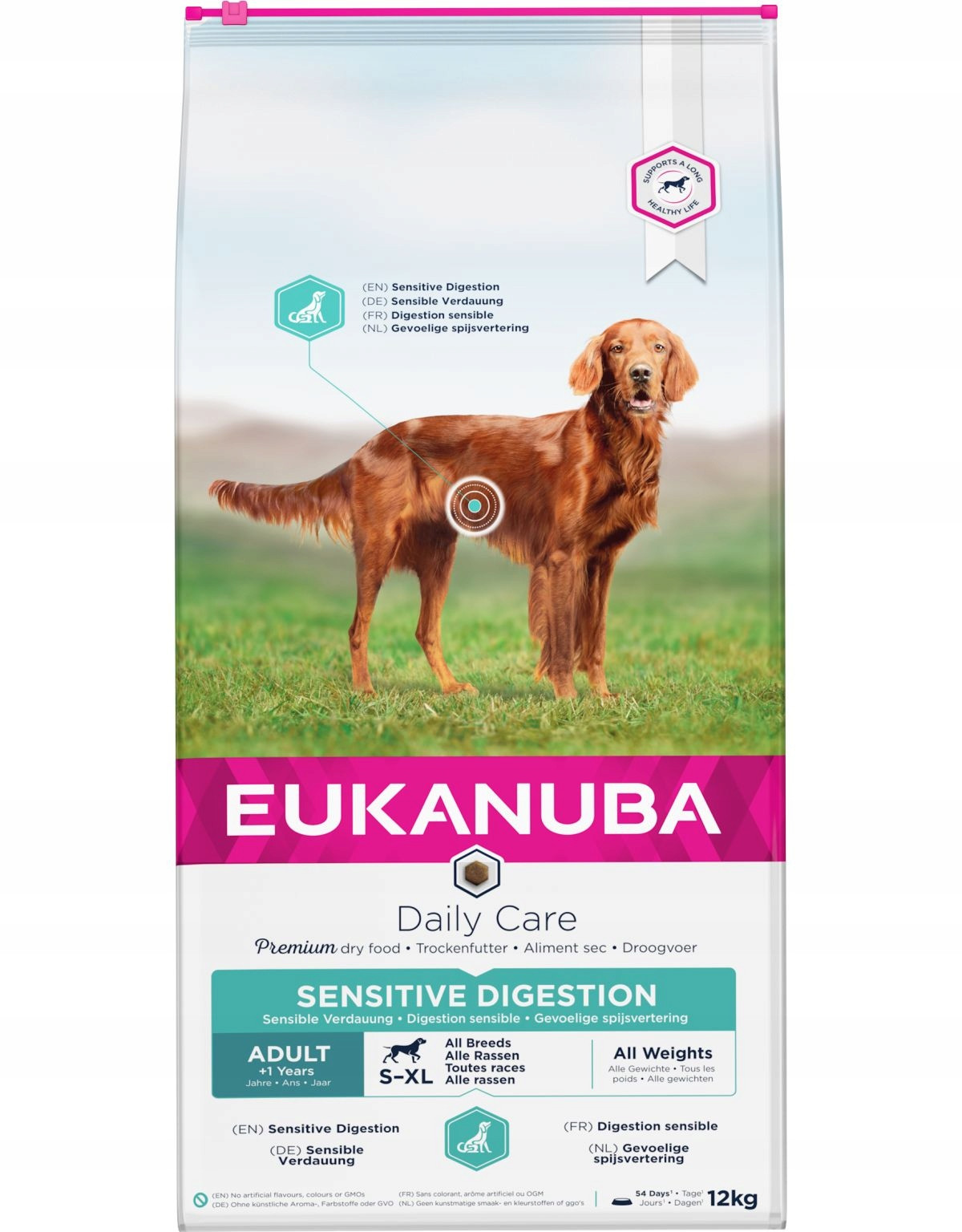 Eukanuba Adult Sensitive Digestion Suché krmivo pro dospělé 12 kg