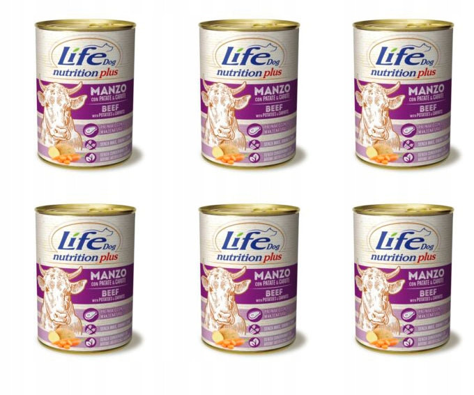 Life dog Hovězí s bramborami a mrkví 400g