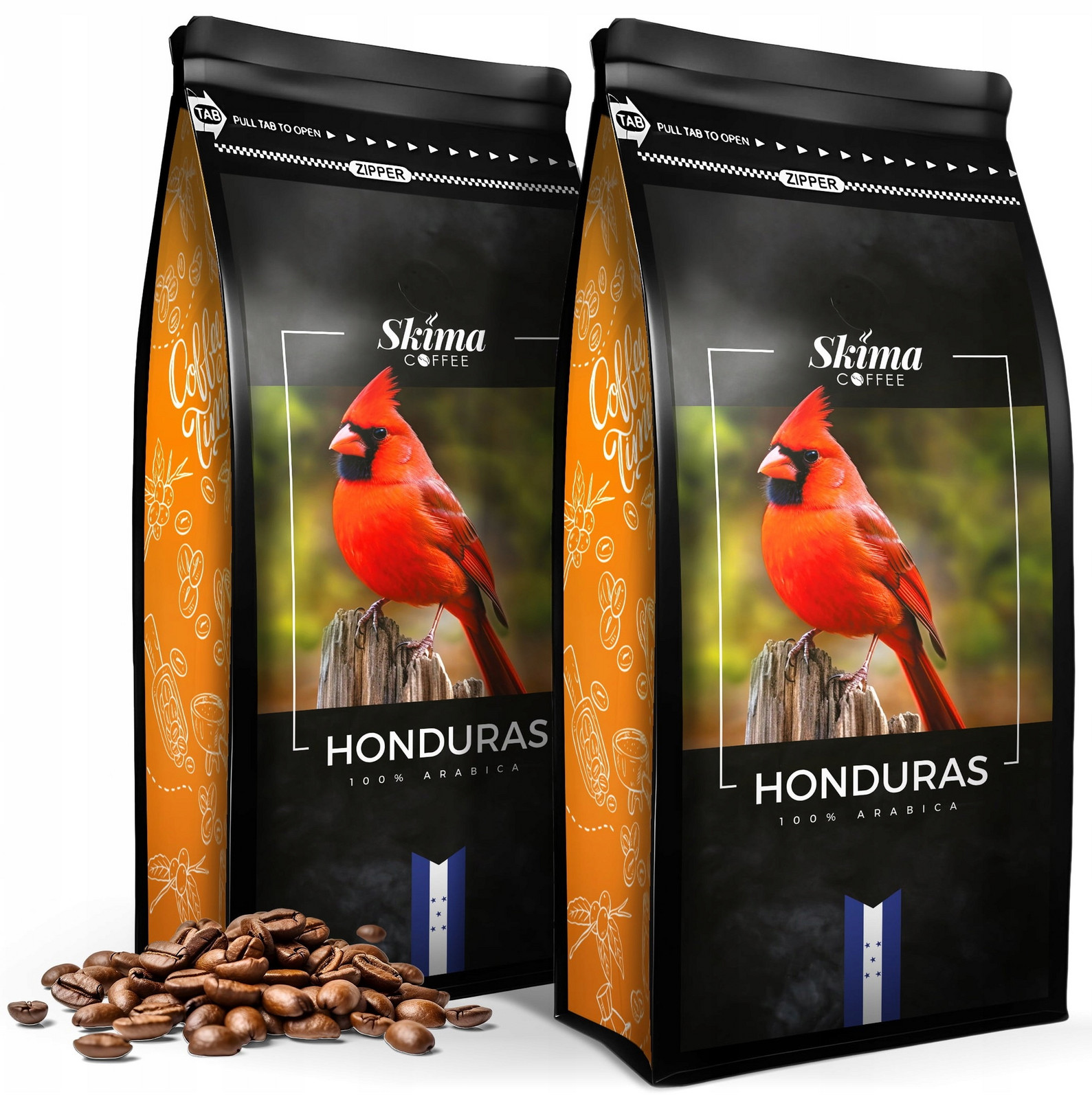 Káva zrnková 2x1kg Honduras 100% Arabica Čerstvě pražená do kávovaru+BONUS