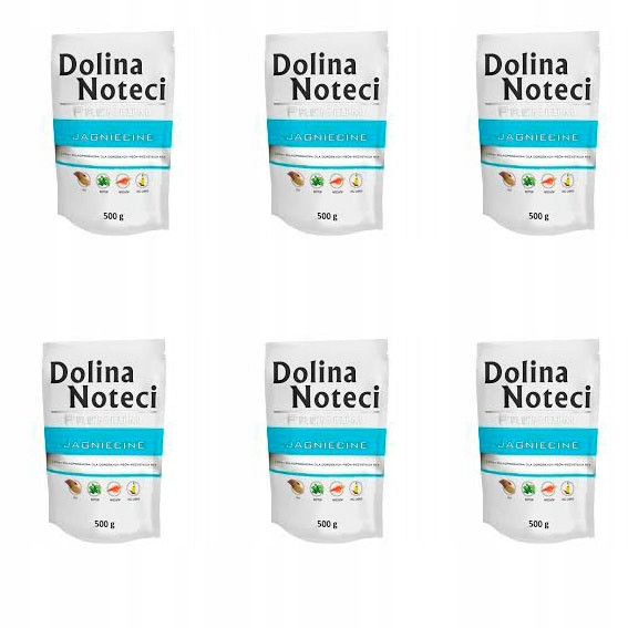 Krmivo Dolina Noteci Premium Jehněčí 500 g 6 Ks