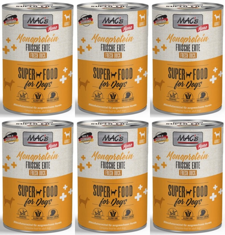 MAC's Pies Monoprotein Kachna 12 x 400 g